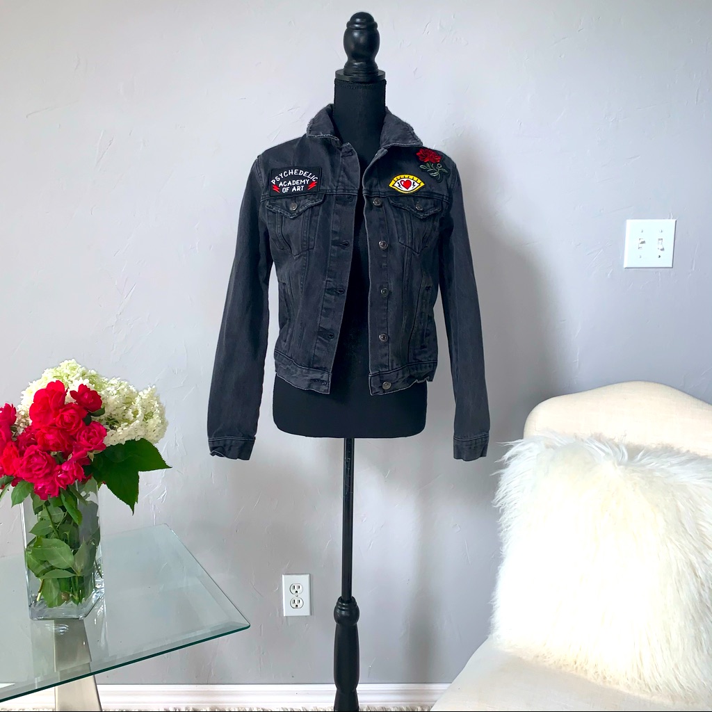 Forever 21 Denim Patchwork Jacket